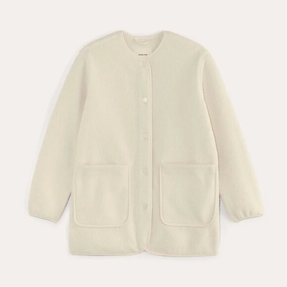 Everlane Cozy Oversize Teddy Liner Jacket XL - Picture 4 of 10